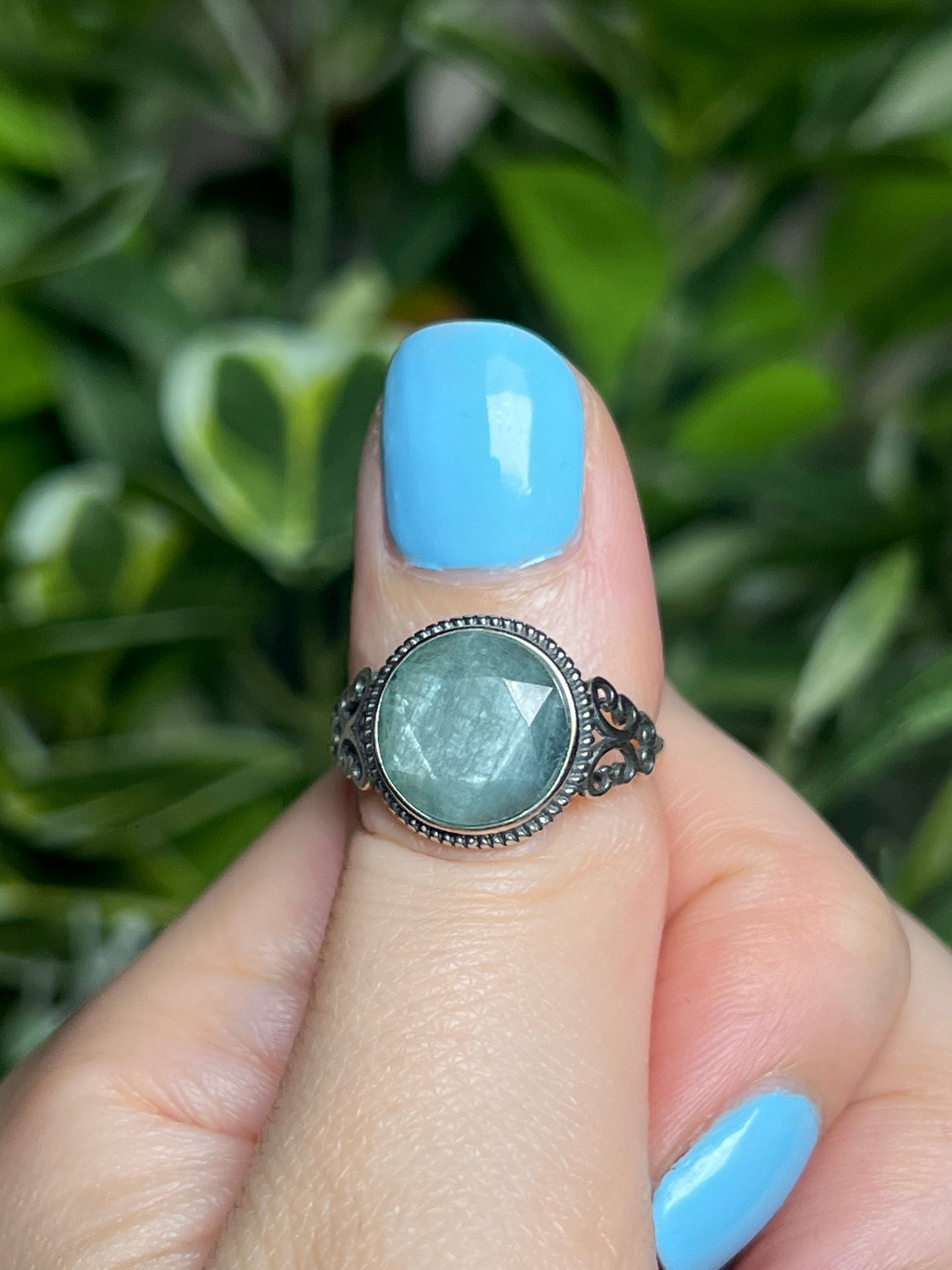 Green Kyanite rings