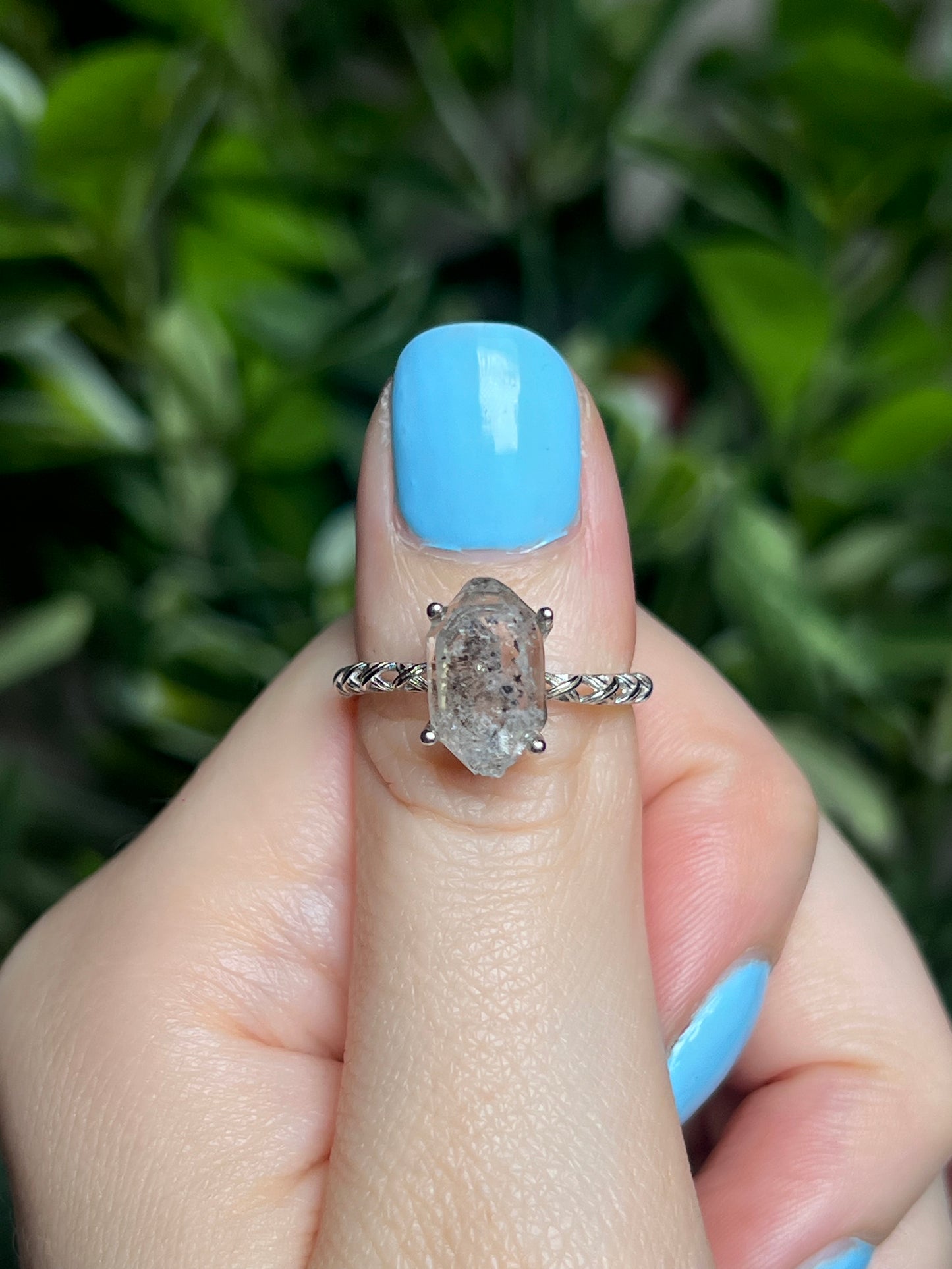 Herkimer Diamond rings