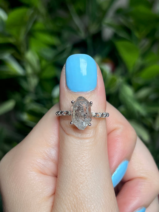 Herkimer Diamond rings