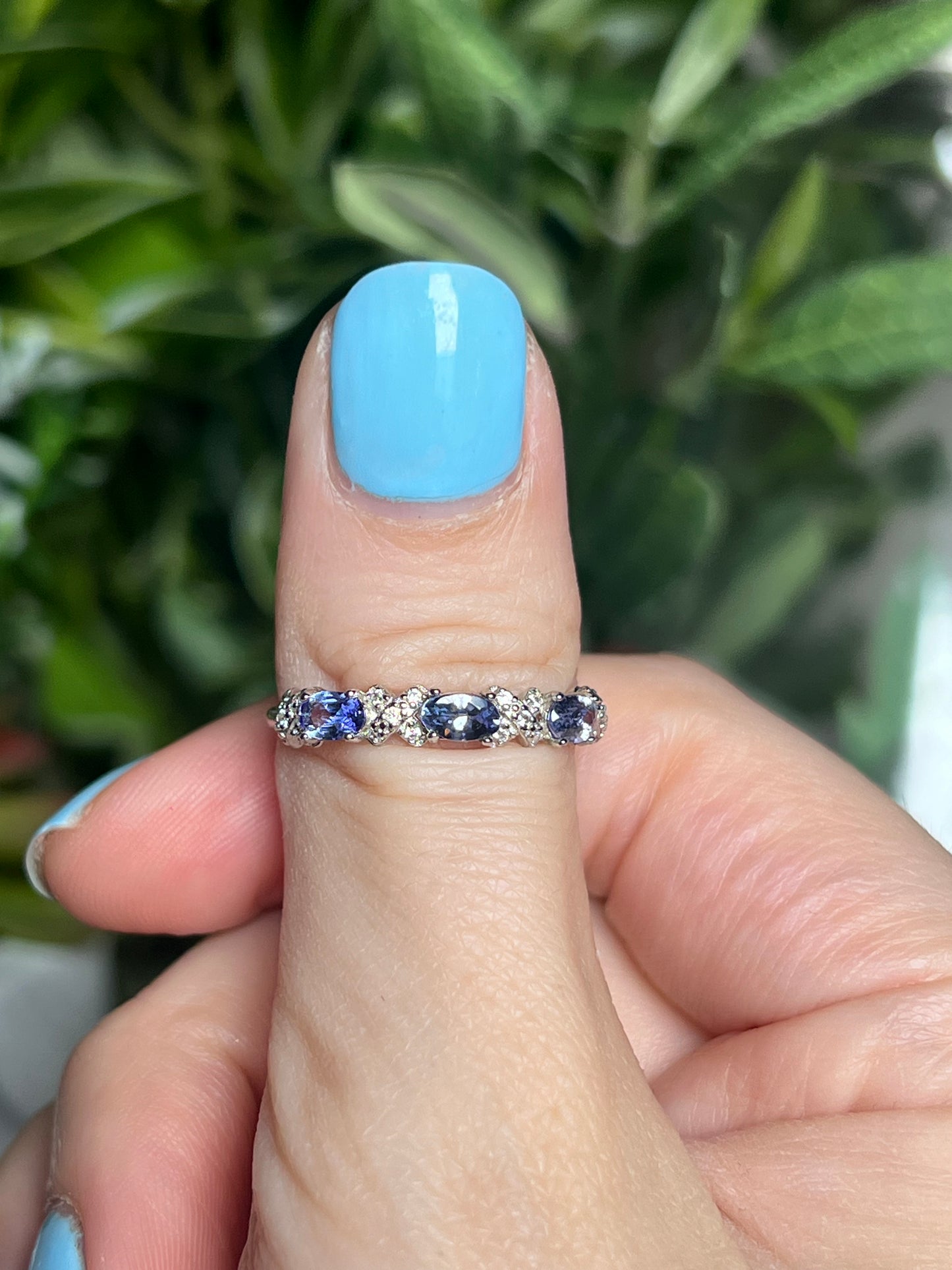 Triple Tanzanite ring