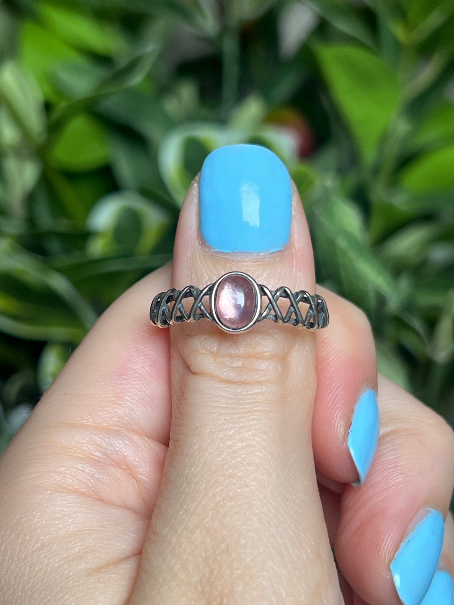 Lepidolite ring