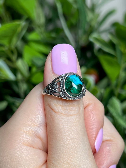 Chrysocolla & Malachite rings