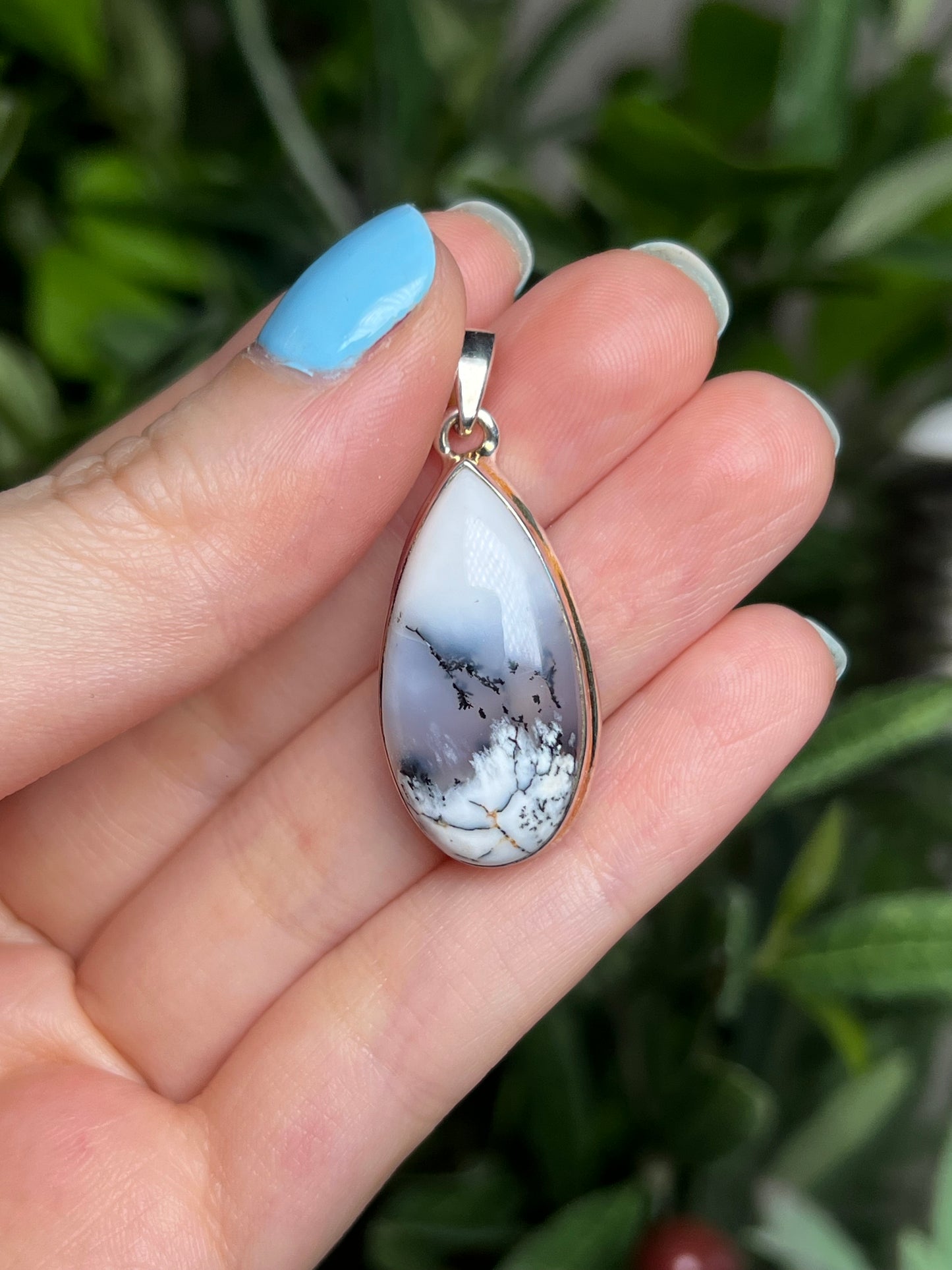 Dendritic Opal pendants