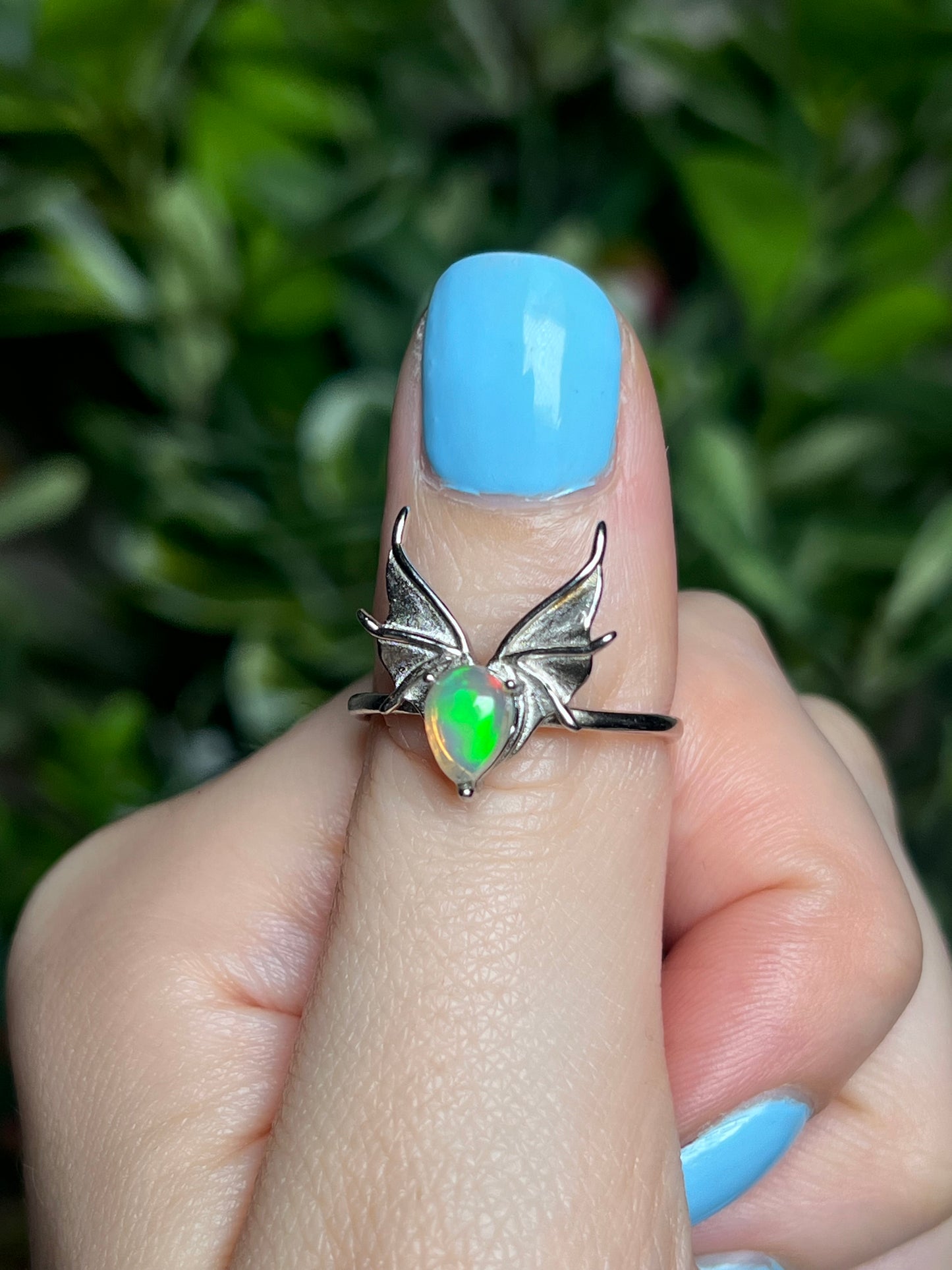 Opal bat rings