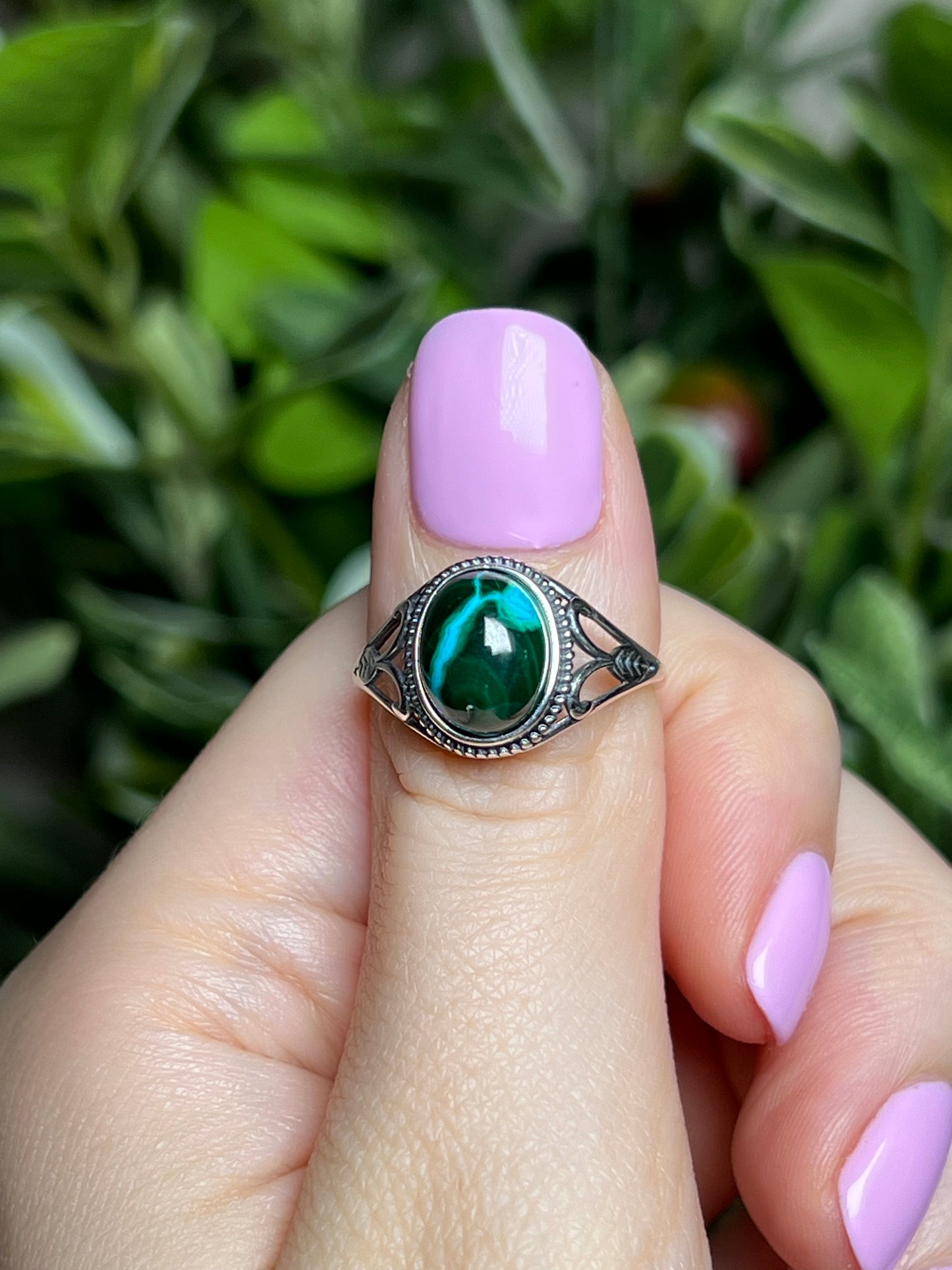Chrysocolla & Malachite rings
