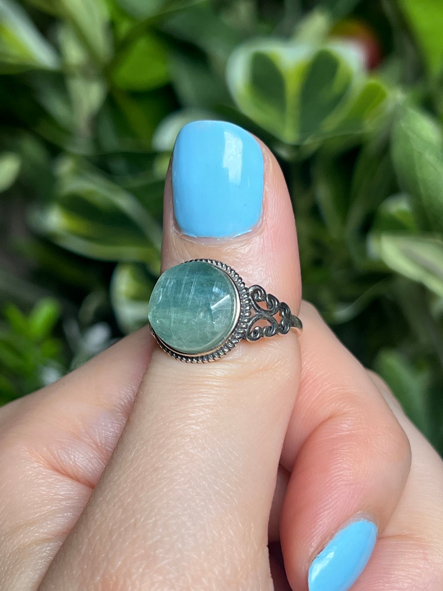 Green Kyanite rings