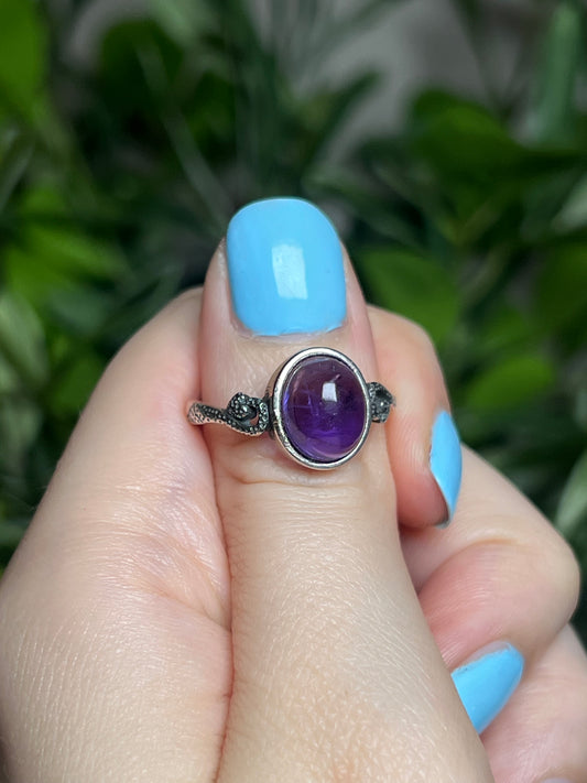 Amethyst rings