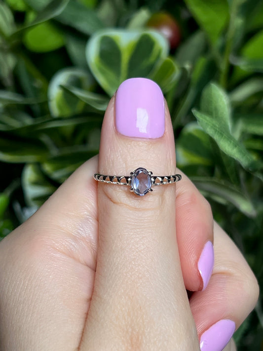 Iolite rings