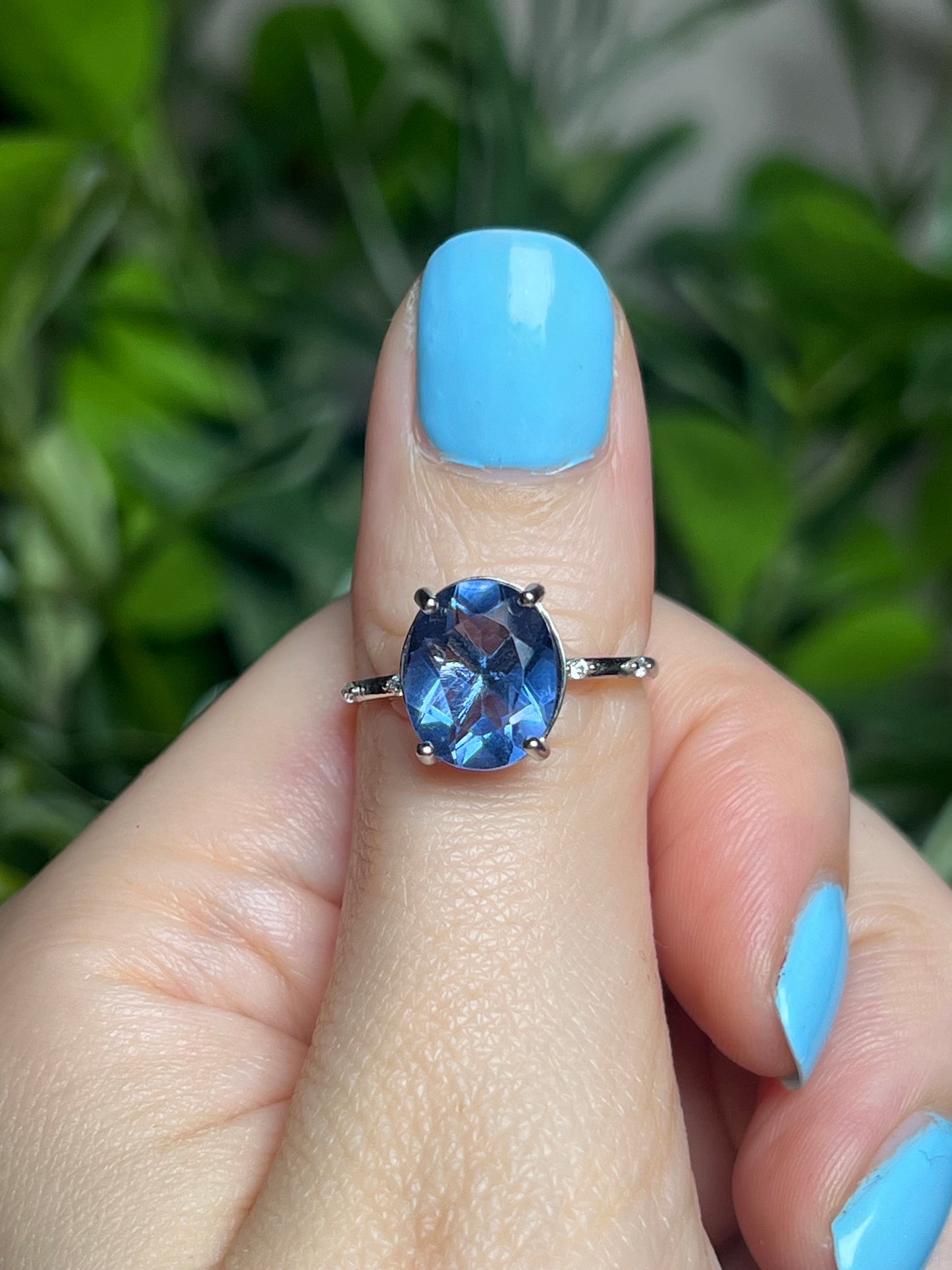 Blue Fluorite rings