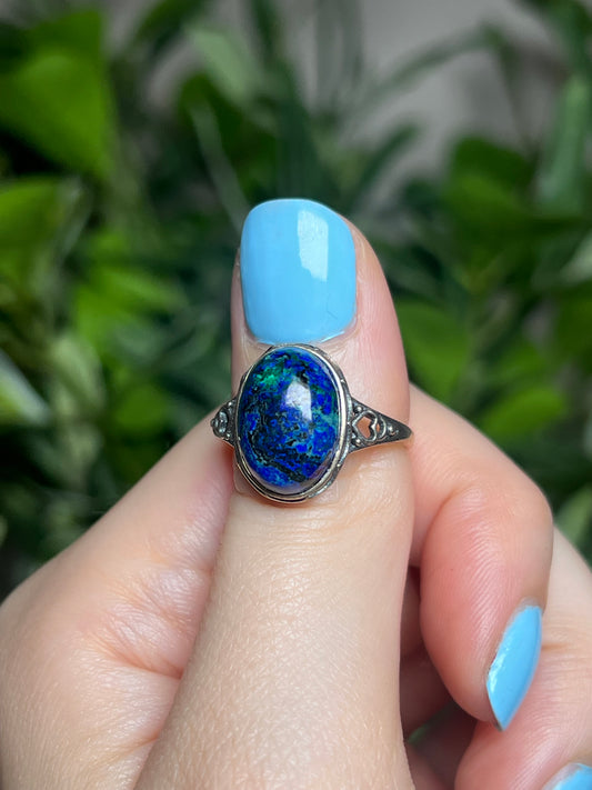 Azurite & Malachite rings