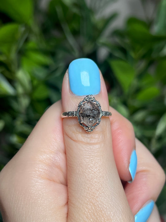 Herkimer Diamond rings