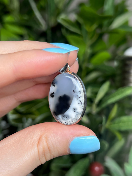 Dendritic Opal pendants