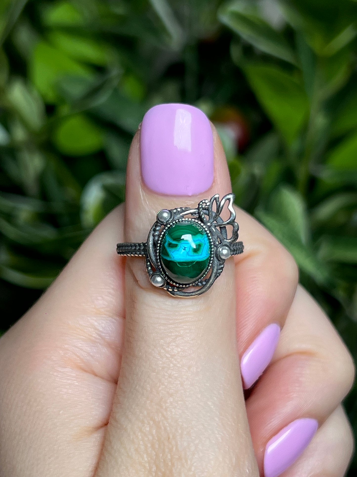Chrysocolla & Malachite rings