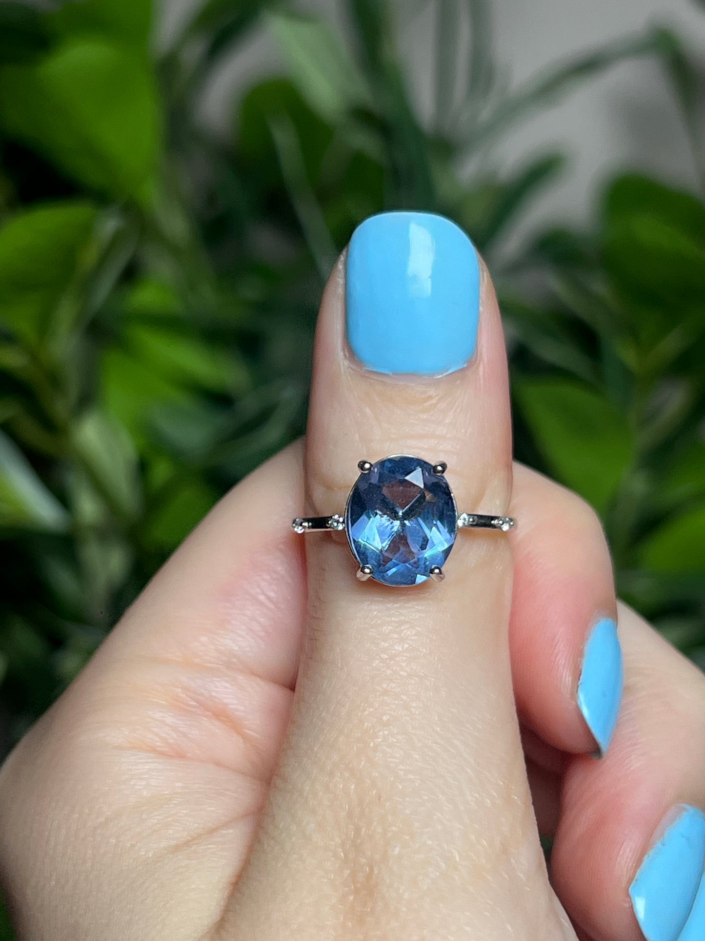 Blue Fluorite rings