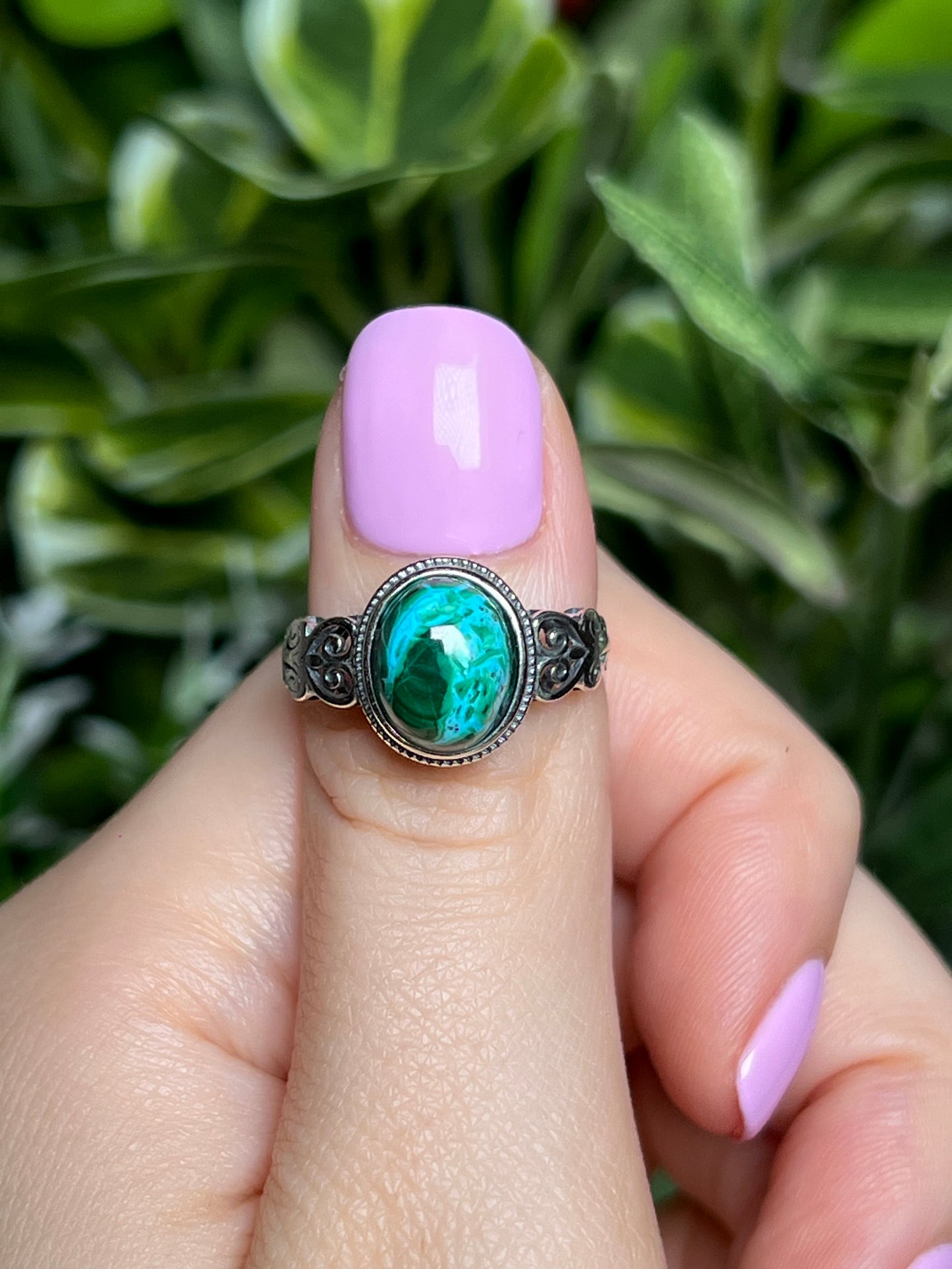 Chrysocolla & Malachite rings