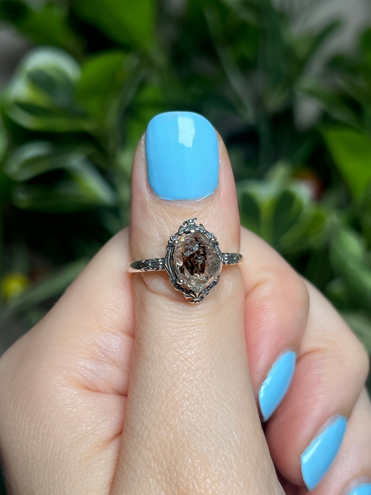 Herkimer Diamond rings