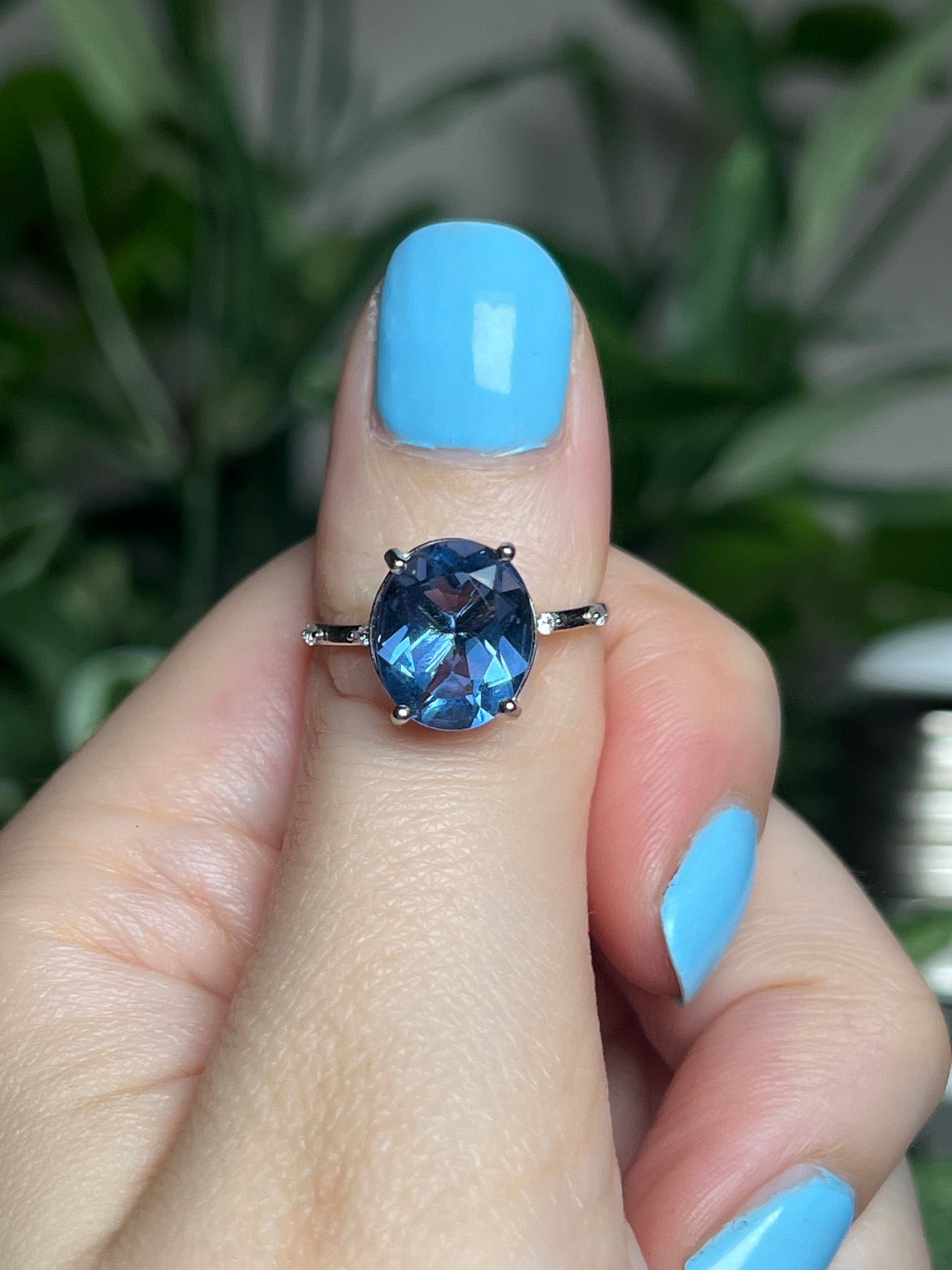 Blue Fluorite rings