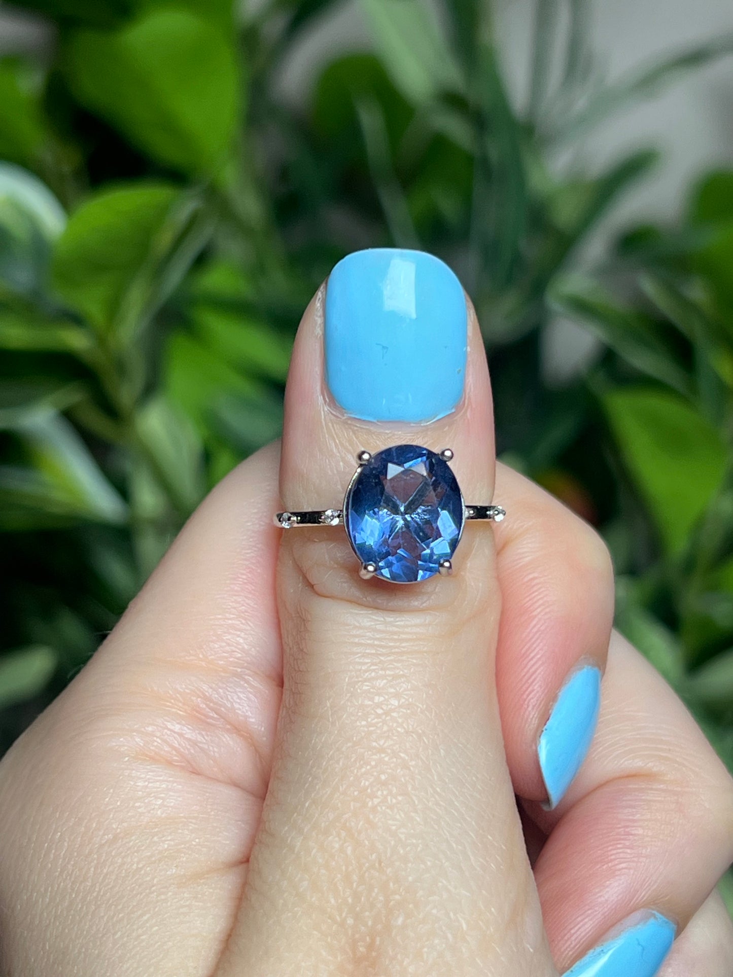 Blue Fluorite rings