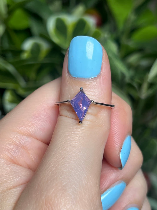 Lavender quartz ring