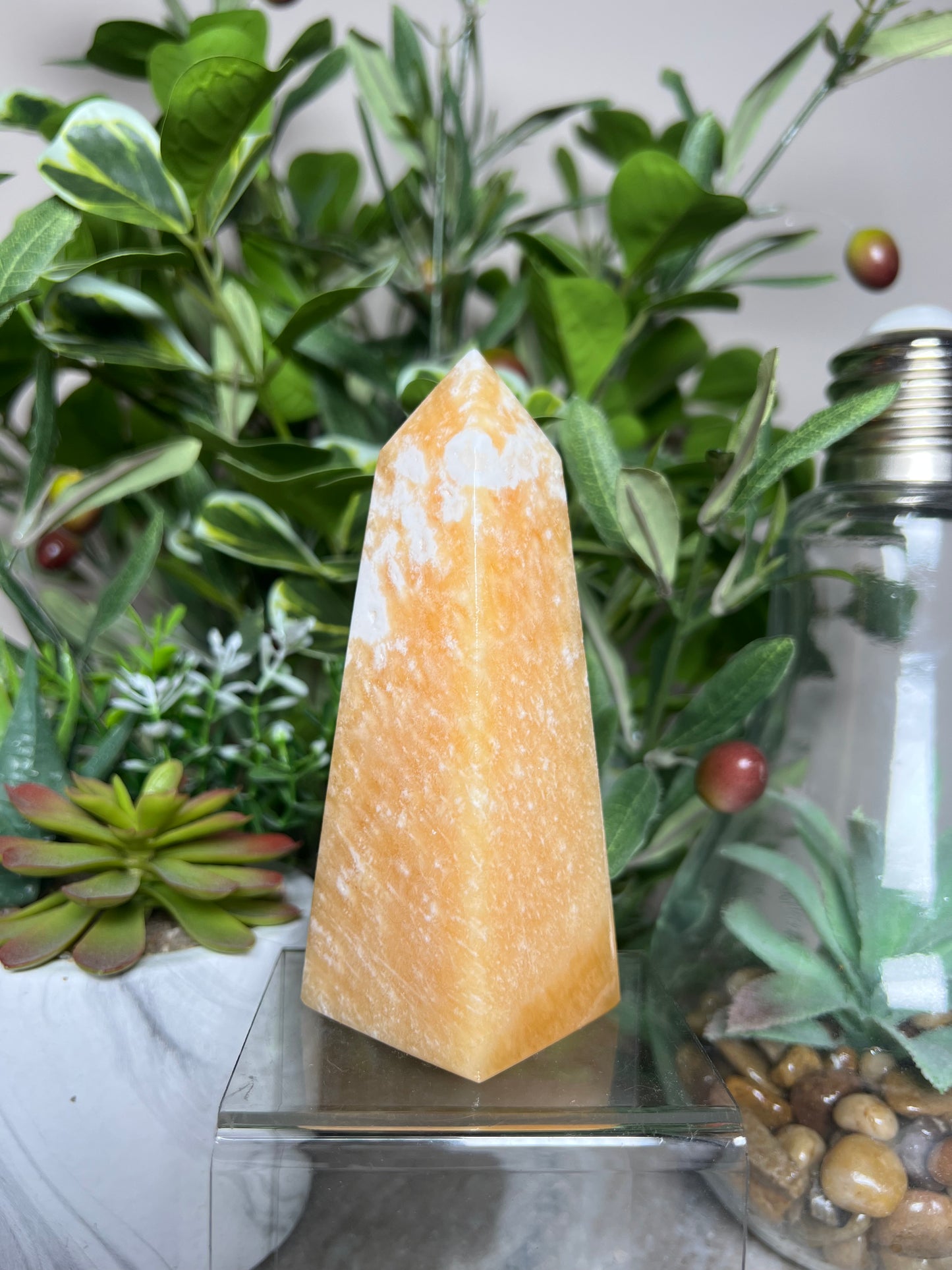 Orange Calcite Tower