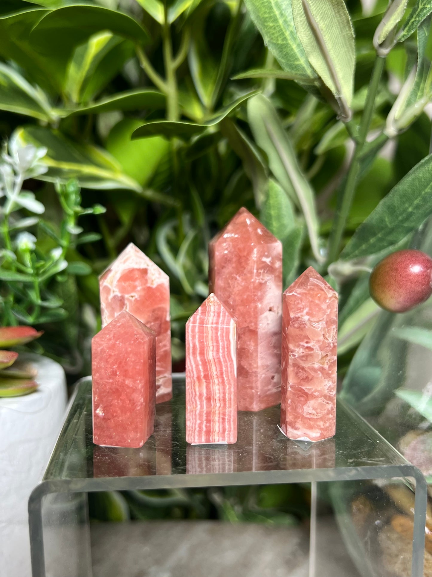 High Grade Rhodochrosite Towers