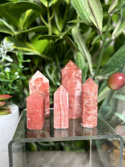 High Grade Rhodochrosite Towers