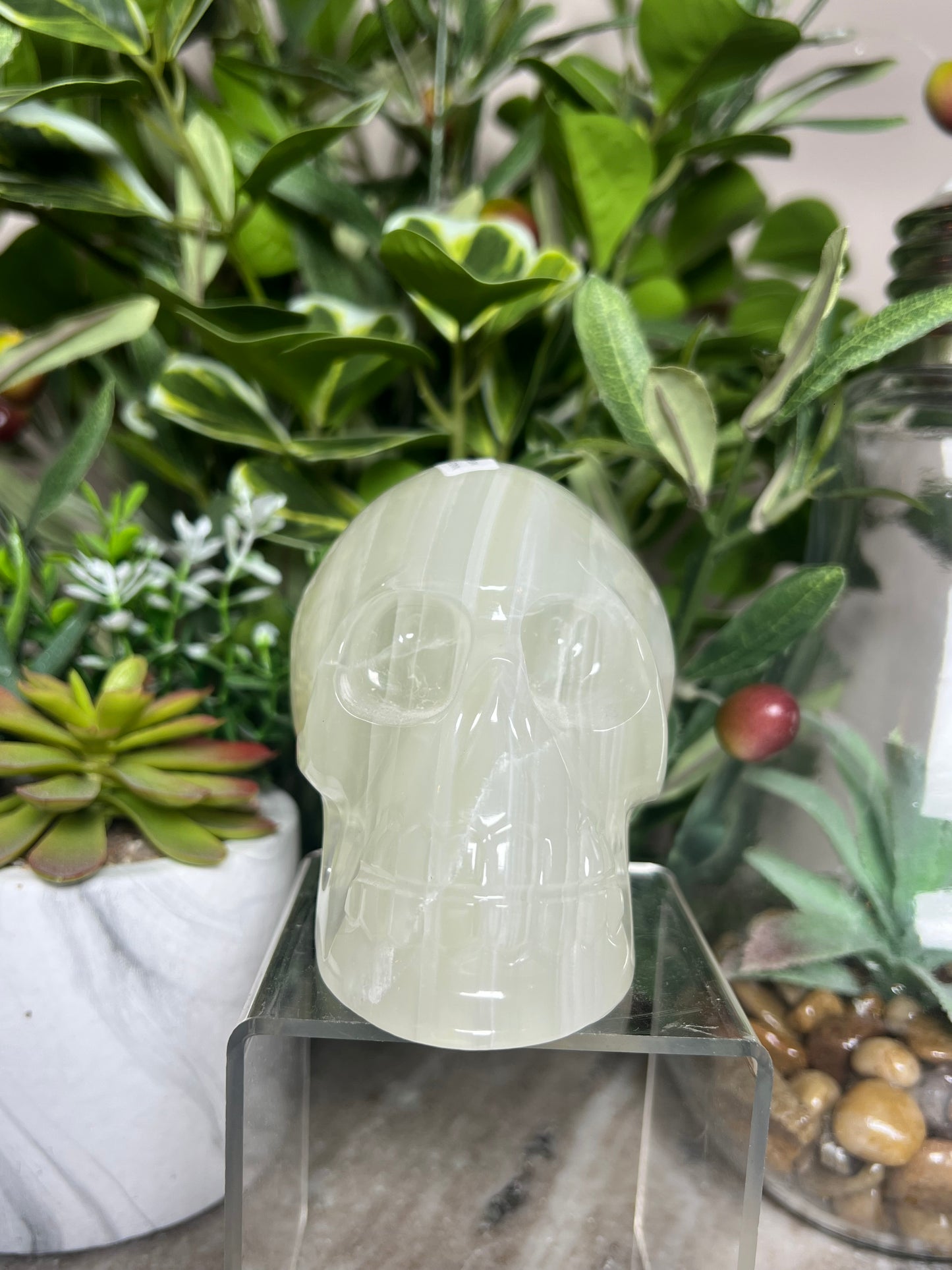 Green Onyx Skulls