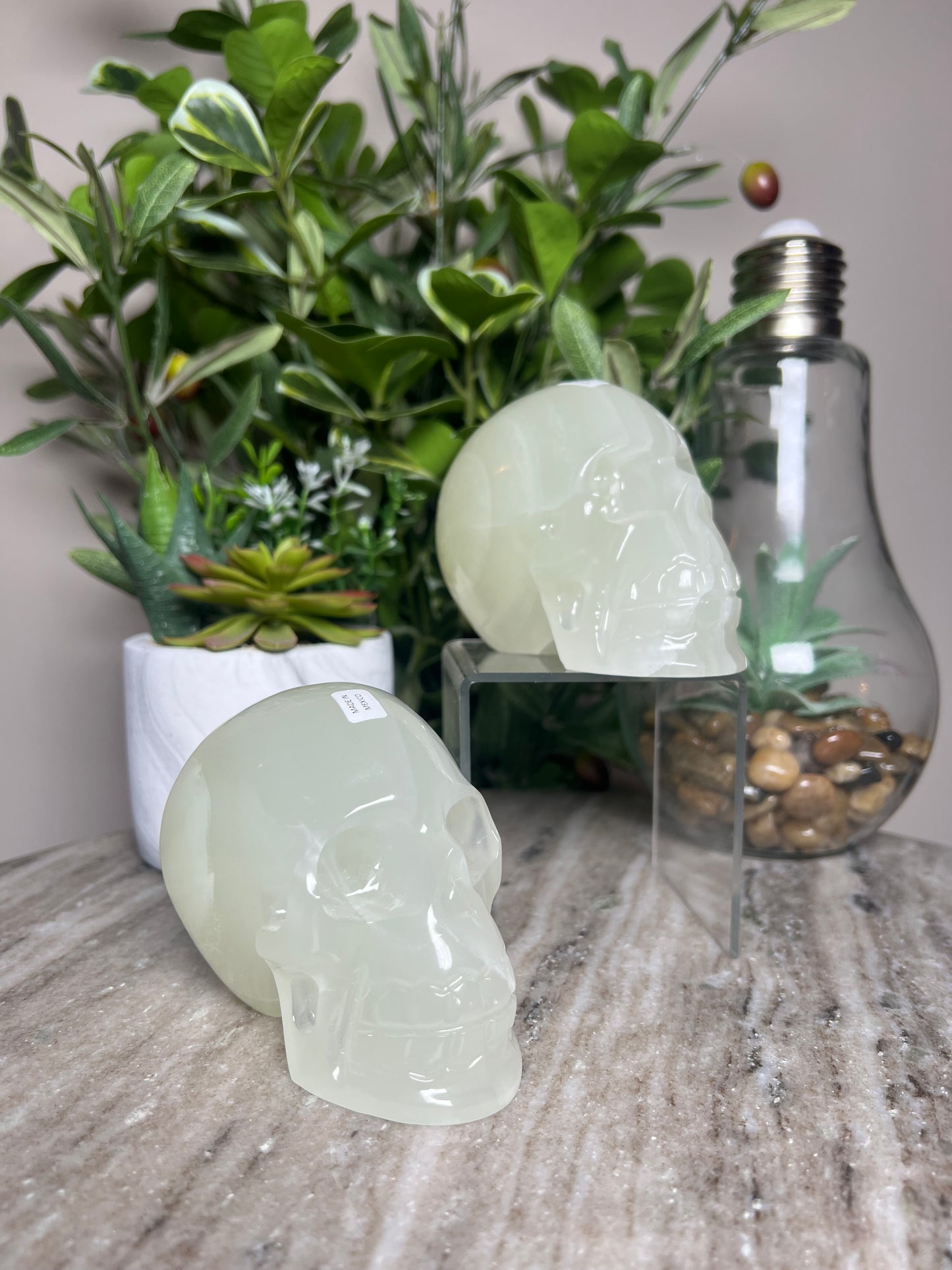 Green Onyx Skulls