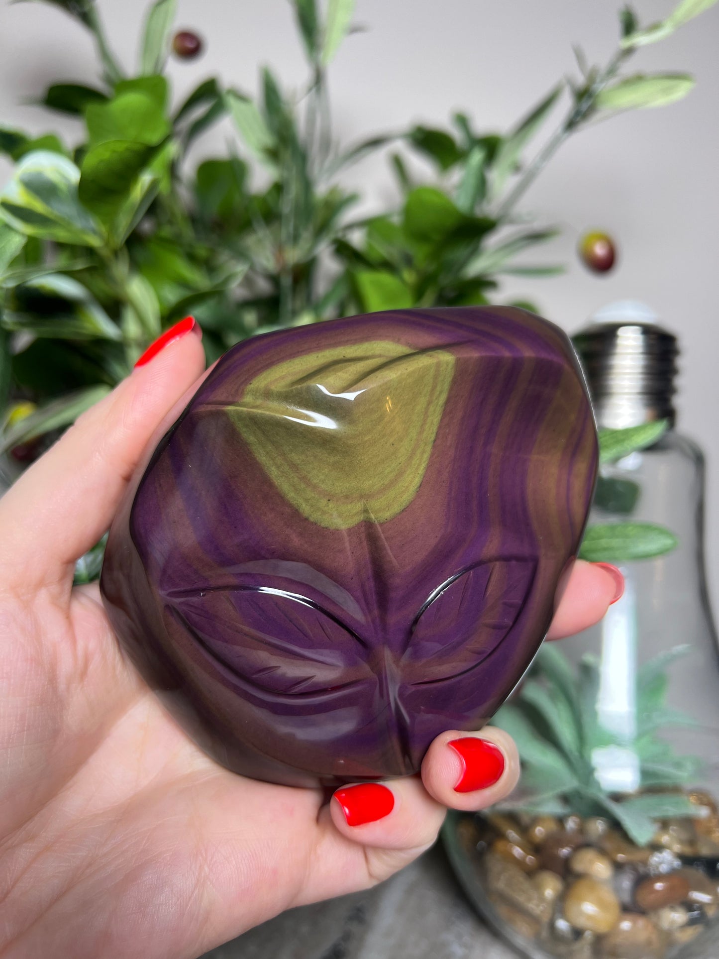 Rainbow Obsidian Carvings