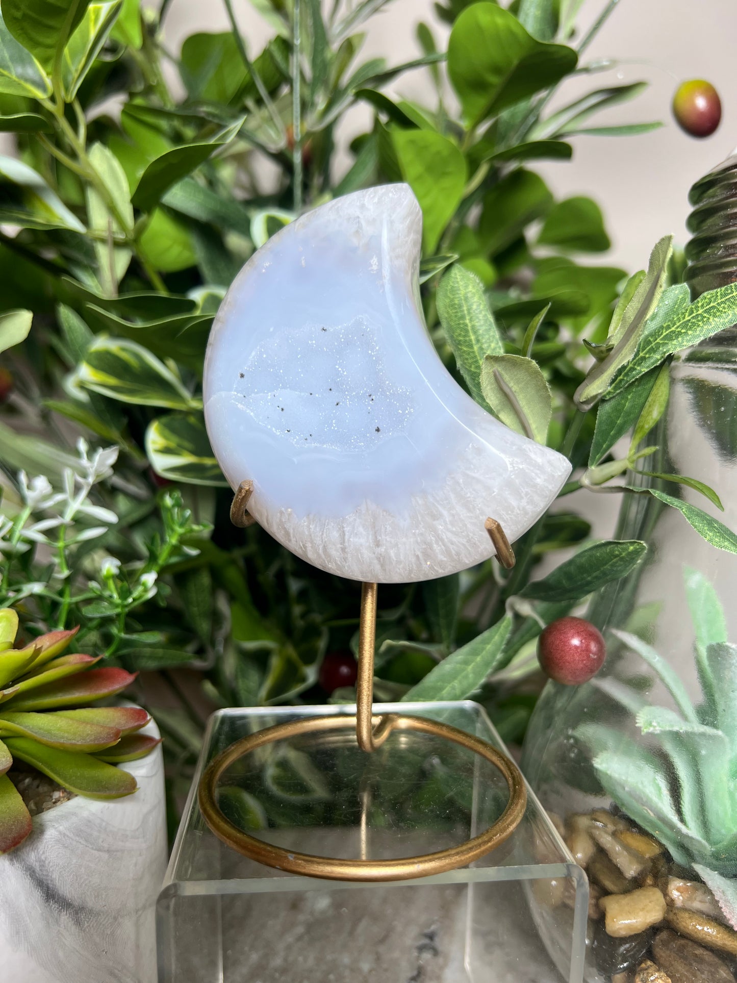Druzy Agate Moons
